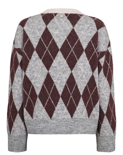 Nümph - NUTikla Pullover Strik - Medium Grey Melange 